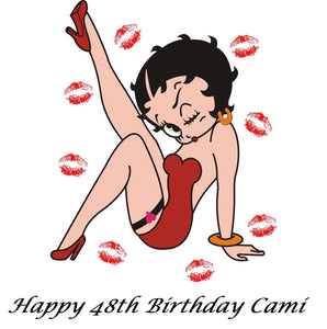 Betty Boop Edible Cake Topper Image Decoration