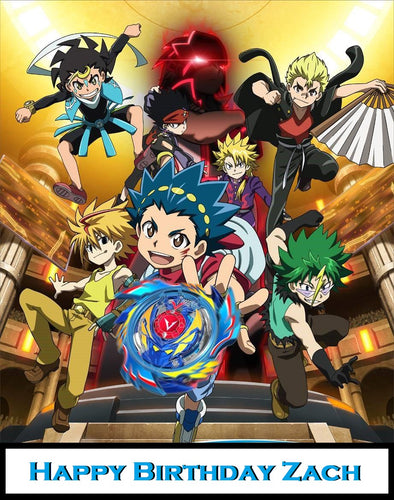 Beyblade Burst Edible Cake Topper Image
