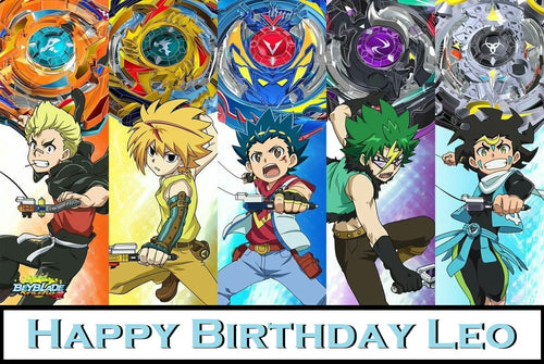 Beyblade Burst Edible Cake Topper Image