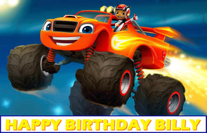 Blaze and the Monster Machines Edible Cake Topper Image