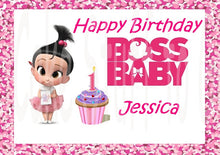 Load image into Gallery viewer, Boss Baby Girl Staci Edible Cake Topper Image