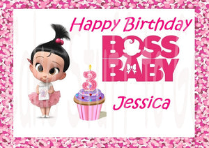 Boss Baby Girl Staci Edible Cake Topper Image