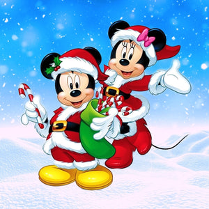 Christmas Mickey Mouse Edible Cake Topper