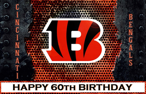 Cincinnati Bengals Edible Cake Topper