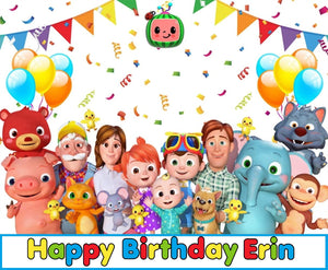 Cocomelon Edible Cake Topper Image Decoration