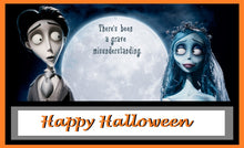 Load image into Gallery viewer, Corpse Bride Edible Cake Topper Image Birthday/Halloween