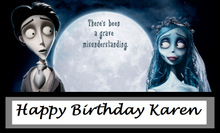 Load image into Gallery viewer, Corpse Bride Edible Cake Topper Image Birthday/Halloween
