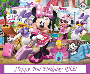 Minnie Mouse Bowtique Edible Cake Topper w/ Daisy Duck