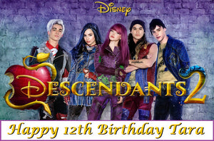 Descendants 2 Edible Cake Topper Image