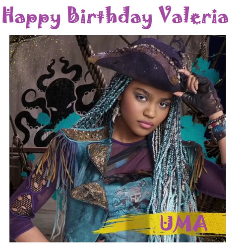 Descendants Uma Ursula Edible Cake Topper Image