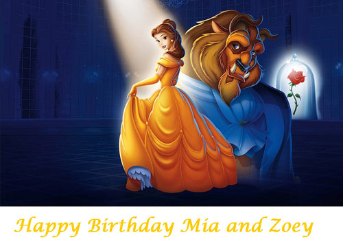 Beauty and the Beast Edible Cake Topper