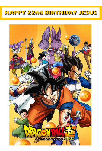 Dragon Ball Super Edible Cake Topper Image