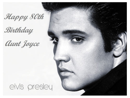Elvis Presley Edible Cake Topper Image