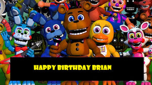Five Nights At Freddy's Edible Cake Topper Image