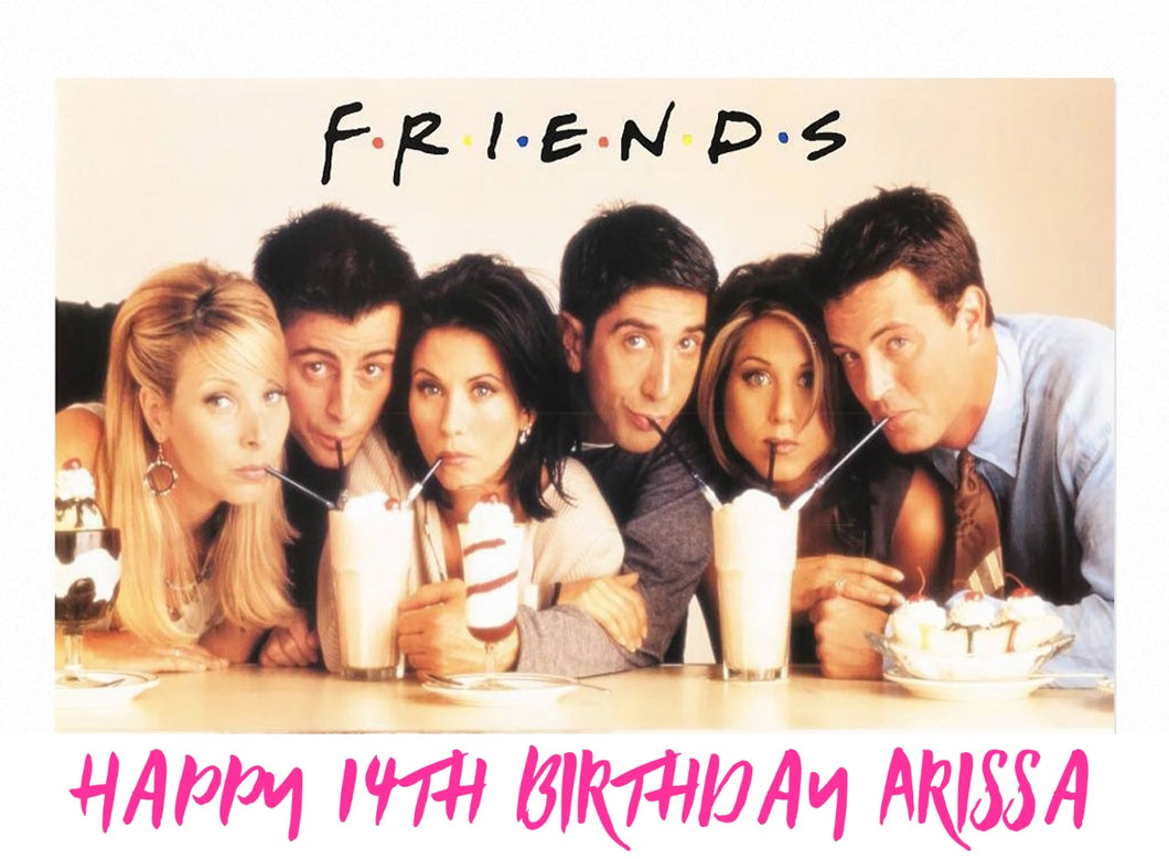 Friends TV Show Edible Cake Topper Image Decoration