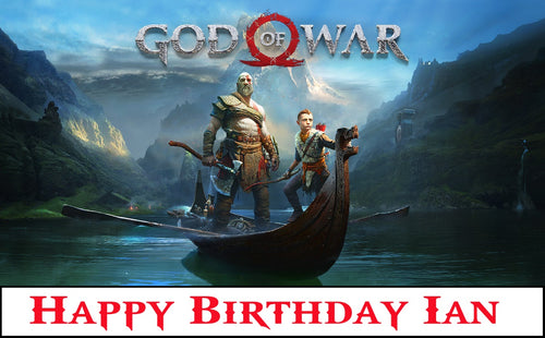 God of War Edible Cake Topper Image Decoration