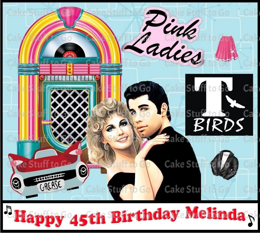 Grease Movie Edible Cake Topper Image Decoration