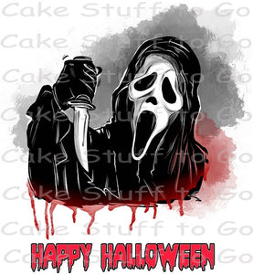 Halloween Scream Edible Cake Topper