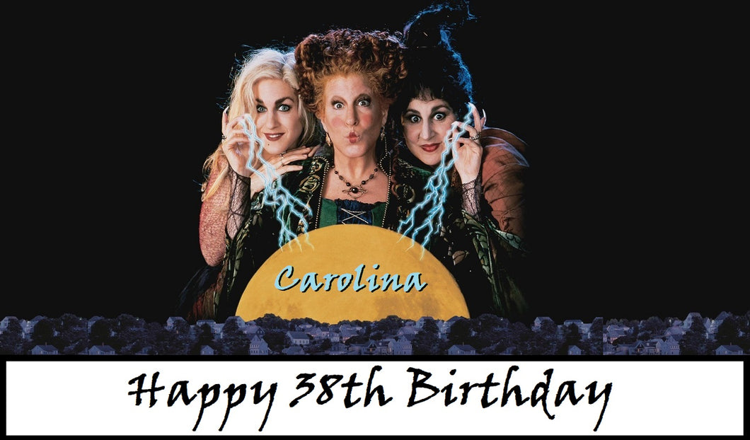 Halloween Hocus Pocus Edible Cake Topper