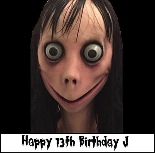 MoMo Scary Face Edible Cake Topper