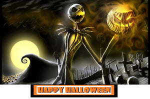 Halloween Nightmare Before Christmas Edible Cake Topper