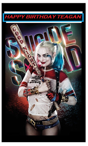Harley Quinn Edible Cake Topper Image Decoration