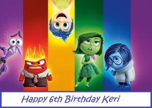 Inside Out Movie Edible Cake Topper Decoration
