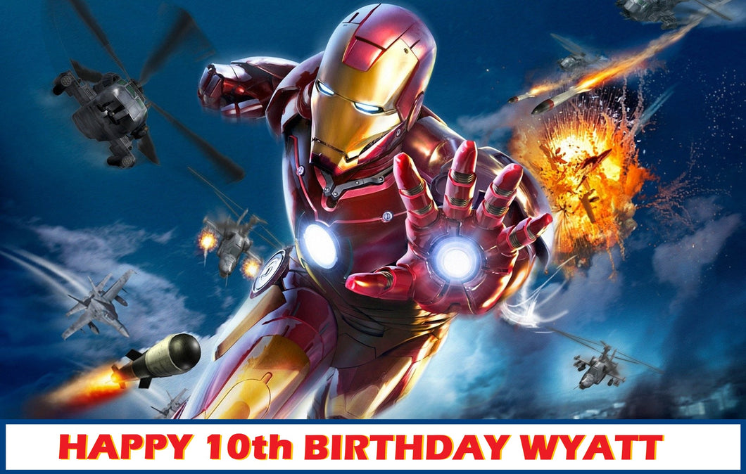 Iron Man Edible Cake Topper Decoration