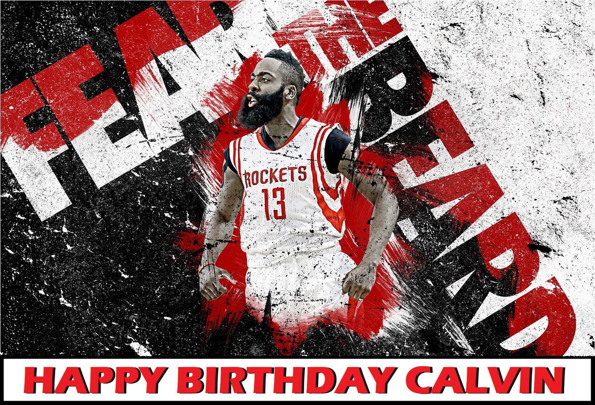 James Harden Houston Rockets Edible Cake Topper Decoration – Cake Stuff ...
