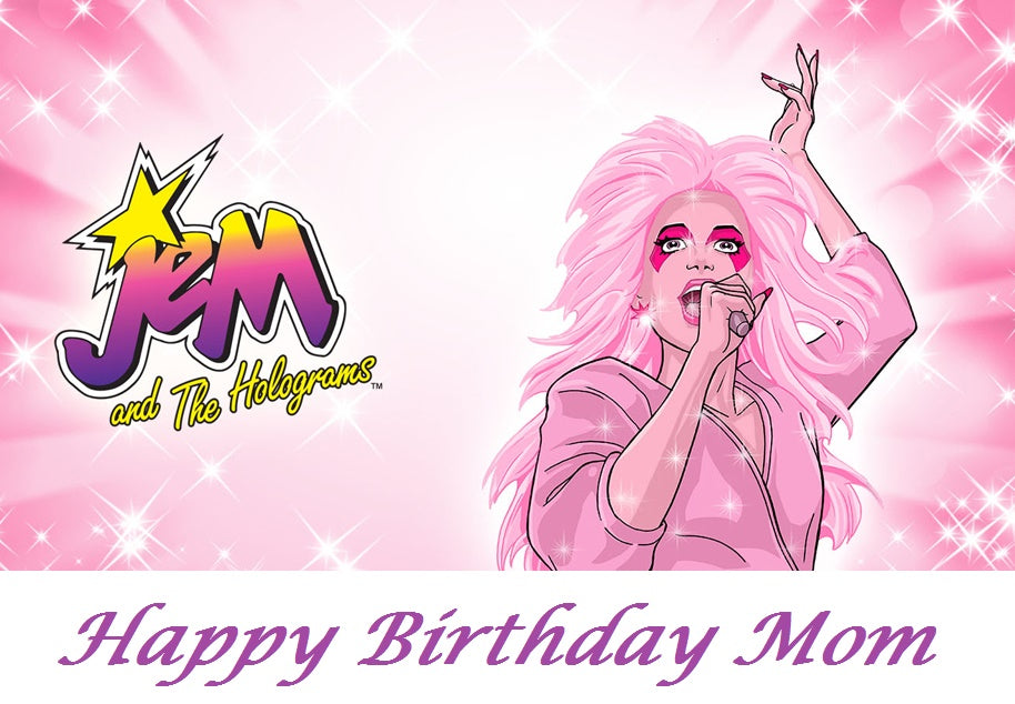 Jem and the Holograms Edible Cake Topper Decoration