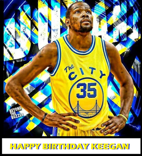 Kevin Durant Golden State Warriors Edible Cake Topper Decoration