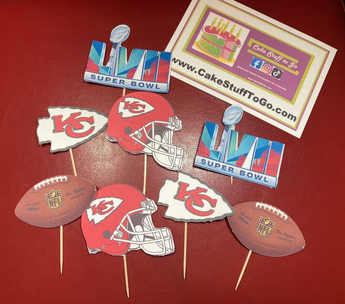 Super Bowl  57  Kansas City Chiefs  Cupcake Topper