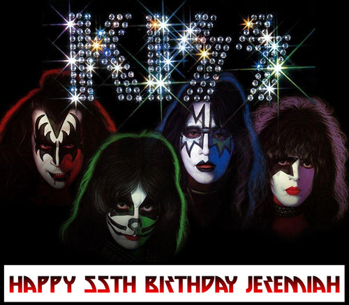 KISS Rock Band Edible Cake Topper
