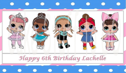 LOL Dolls Edible Cake Topper Decoration