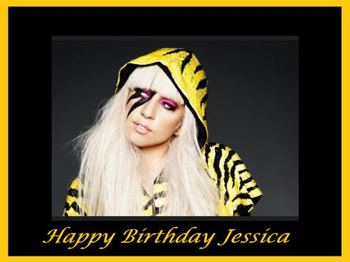 Lady Gaga Edible Cake Topper Decoration