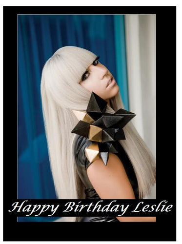 Lady Gaga Edible Cake Topper Decoration