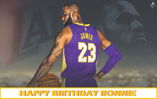 LeBron James Lakers Edible Cake Topper Decoration