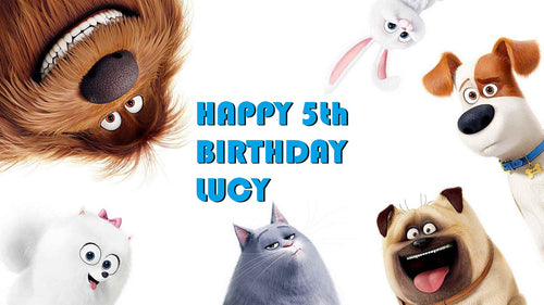 The Secret Life of Dogs 2 Edible Cake Topper Image Decoration