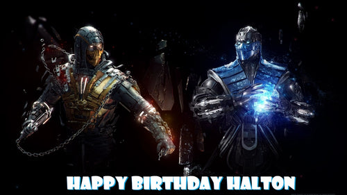 Mortal Kombat Edible Cake Topper Decoration