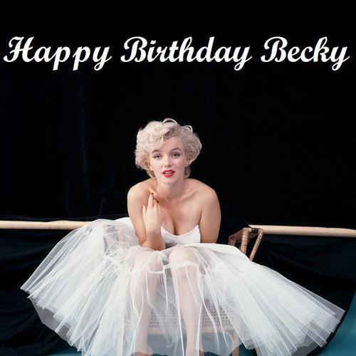 Marilyn Monroe Edible Cake Topper Decoration