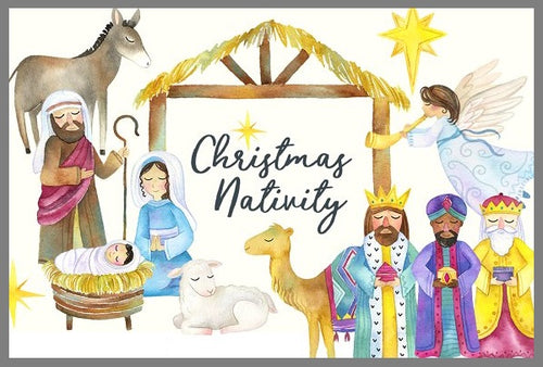 Nativity Scene Baby Jesus Edible Cake Topper