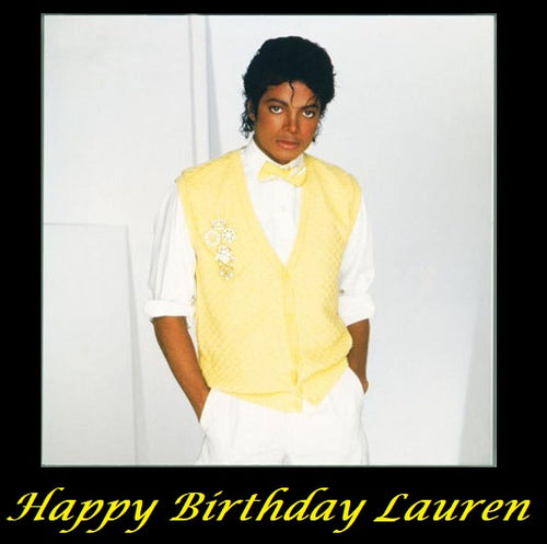 Michael Jackson Edible Cake Topper Decoration