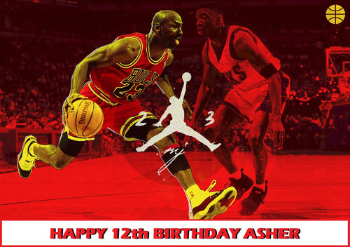 Michael Jordan Edible Cake Topper Decoration