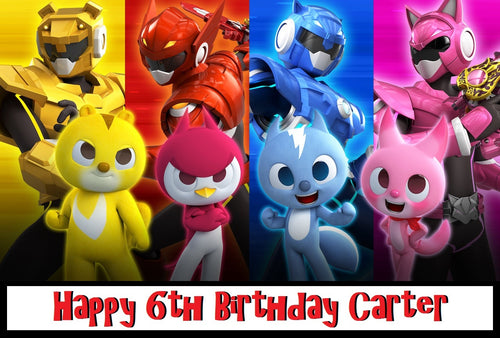 Mini Force Edible Cake Topper Image Decoration