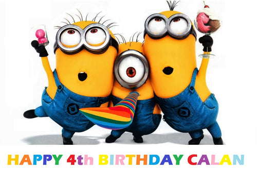 Minions Edible Cake Topper