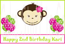 Load image into Gallery viewer, Mod Monkey Edible Cake Topper Decoration Boy or Girl