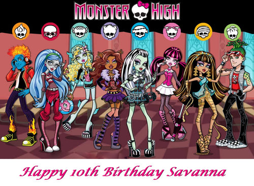 Monster High Edible Cake Topper Decoration