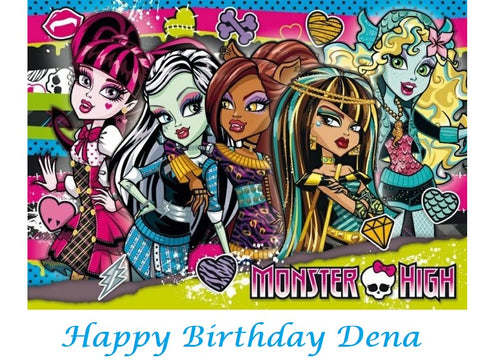Monster High Edible Cake Topper Decoration