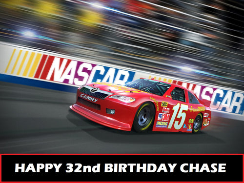 Nascar Edible Cake Topper Image