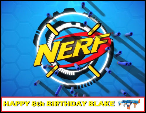 Nerf Gun Edible Cake Topper Decoration